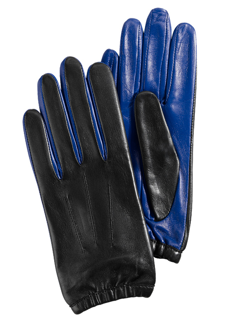 2012 Holiday Cole Haan Women's Gloves Black and Blue
